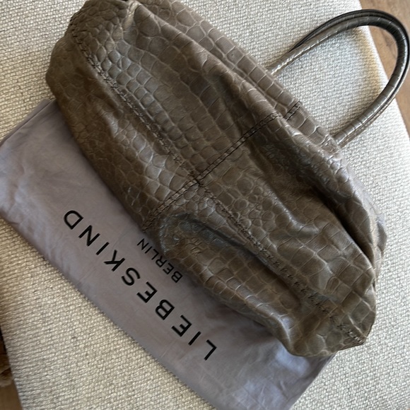 Liebeskind Chelsea Croc Embossed Leather Tote - Picture 2 of 11
